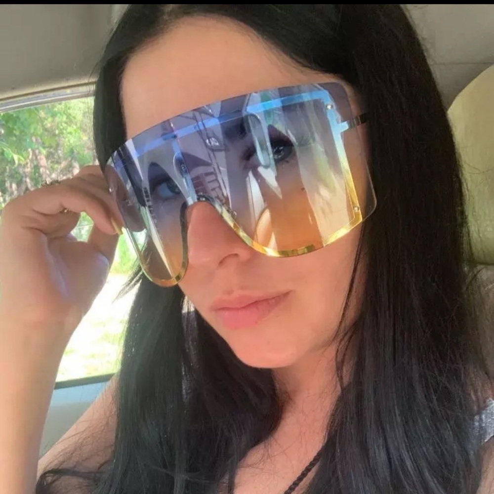 Oversized Rimless Sunglasses New and Unused